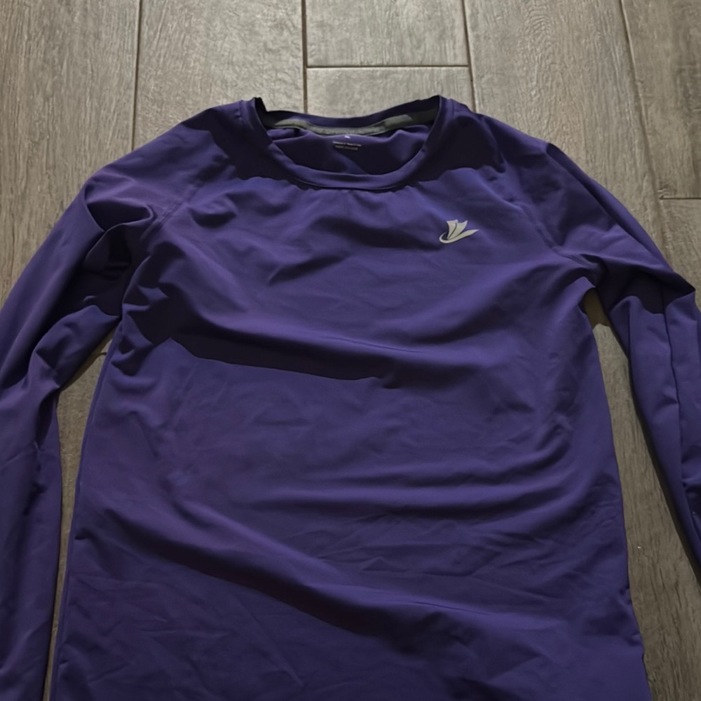 Purple Long Sleeve Athletic Top